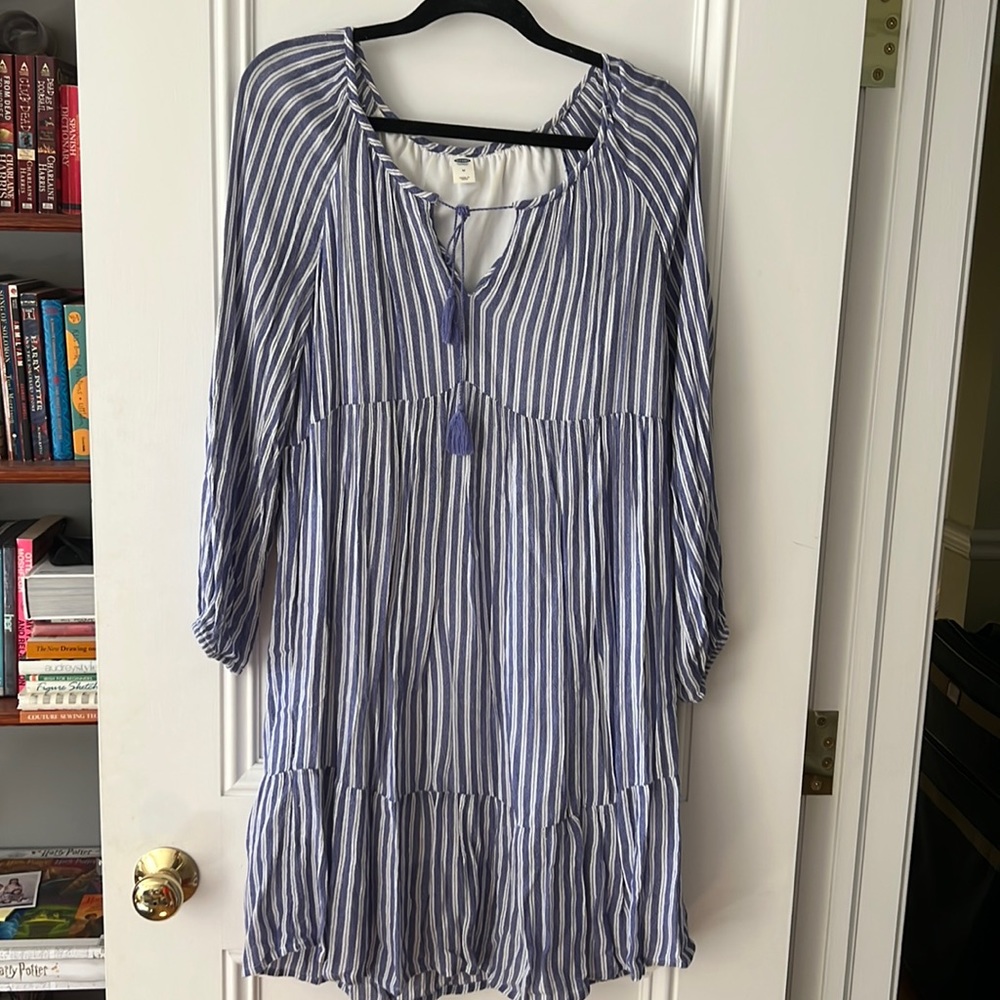 Old Navy blue striped dress